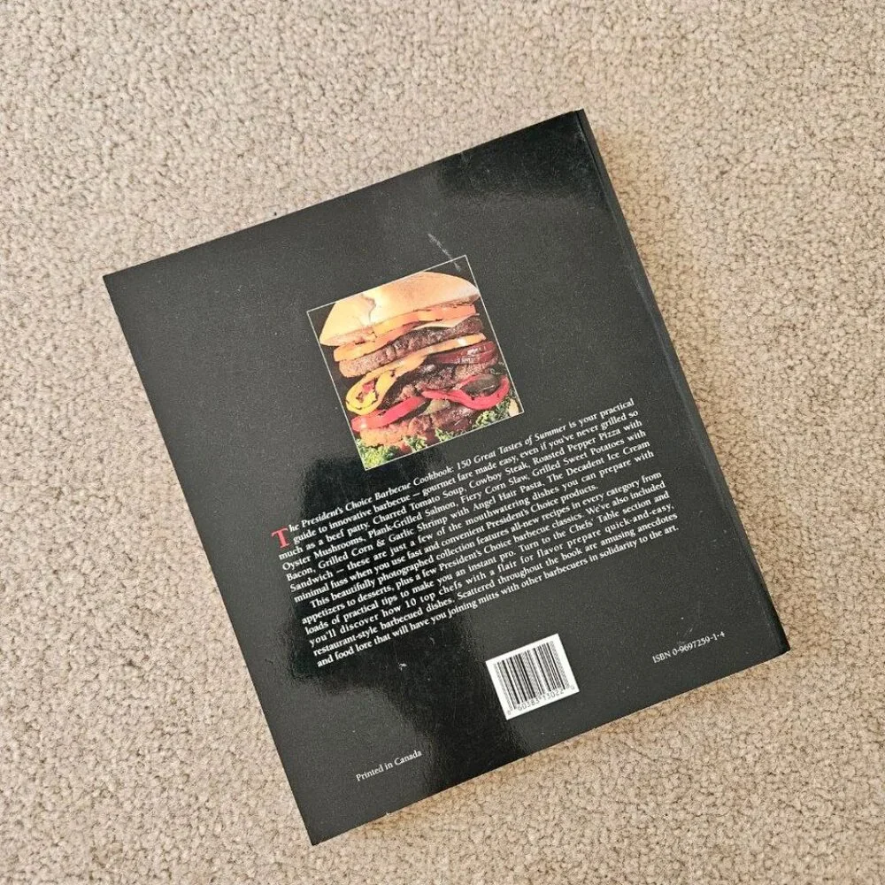 1995 - Vintage The President's Choice‎ - Barbeque Cookbook - Paperback - Picture 6 of 6